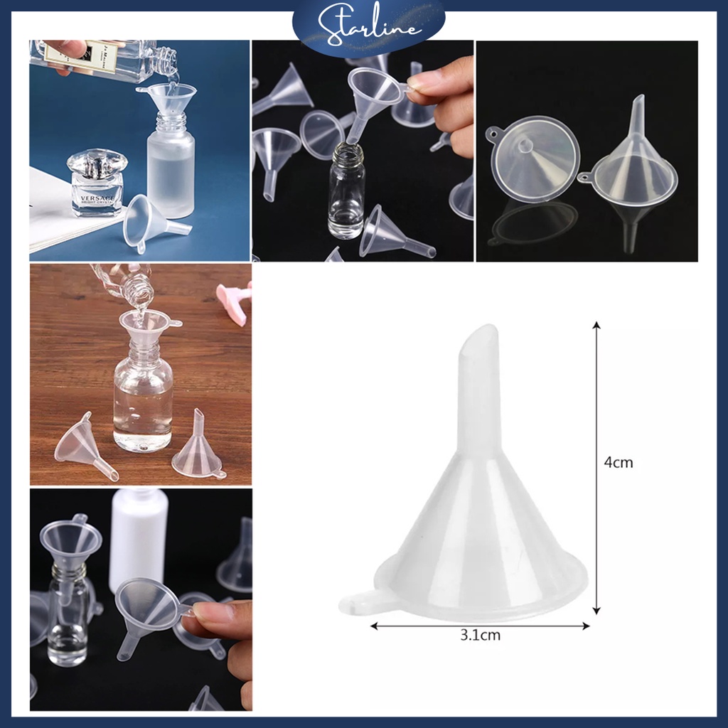 Jual Corong Mini Plastik Transparan Multifungsi Botol Lubang Kecil ...