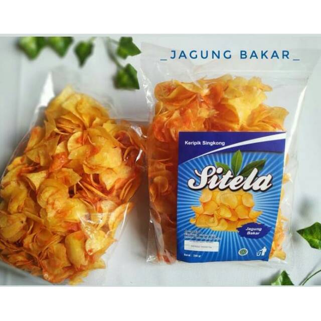 Jual KERIPIK SINGKONG SITELA JAGUNG BAKAR - 250 Gram / CEMILAN / SNACK ...