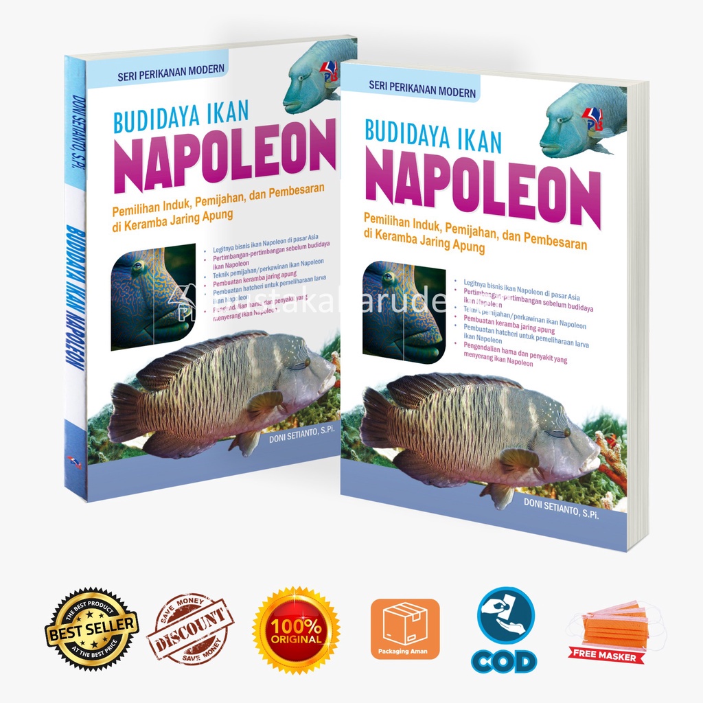 Jual Buku Perikanan Budidaya Ikan Napoleon Pemilihan Induk Pemijahan Dan Pembesaran Di Keramba