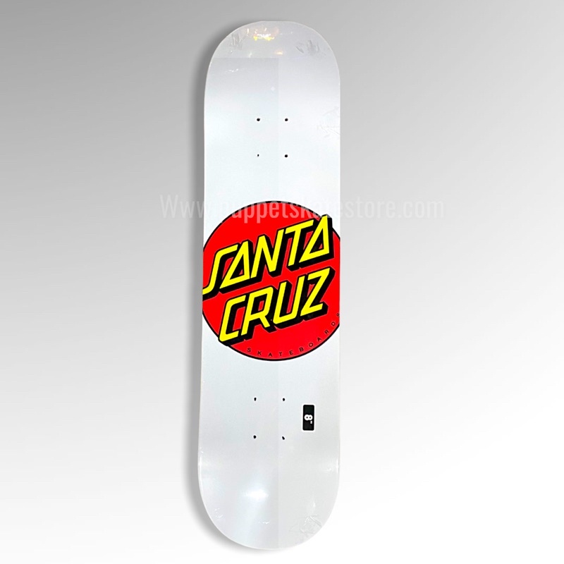 Jual Skateboard SANTA CRUZ red dot classic white deck original | Shopee ...