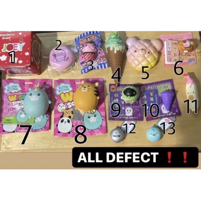 Jual [PRELOVED]Squishy common licensed PART 1 (read desc) | Shopee ...
