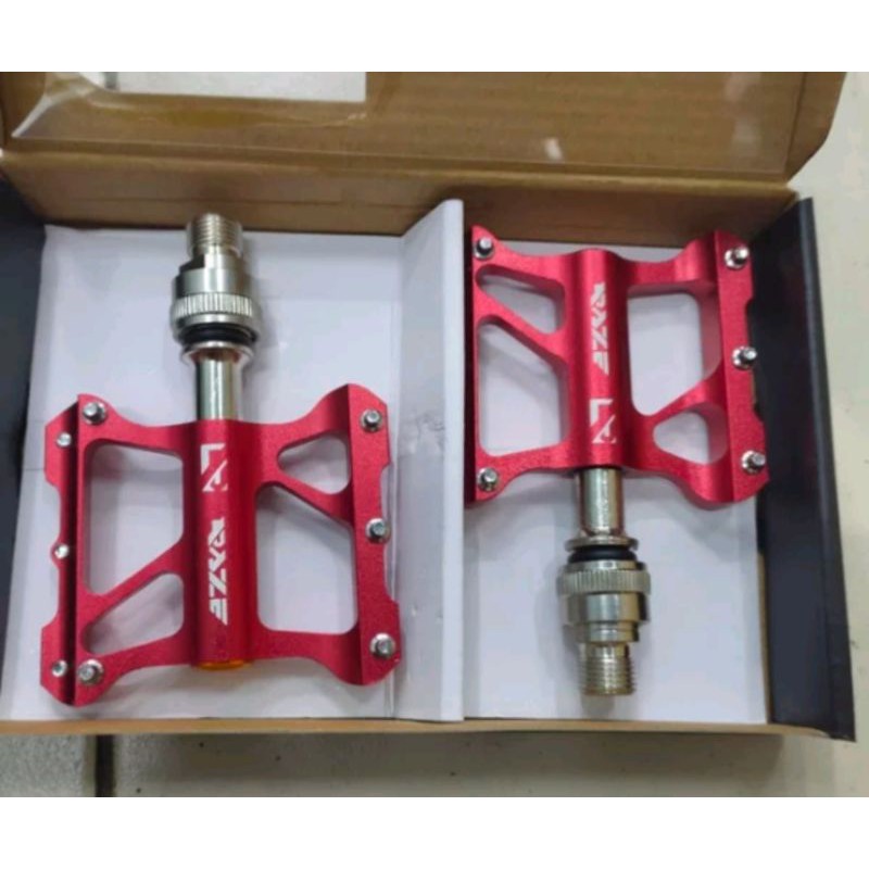 Jual pedal sepeda lipat QR RAZE 08 quick release merah | Shopee Indonesia