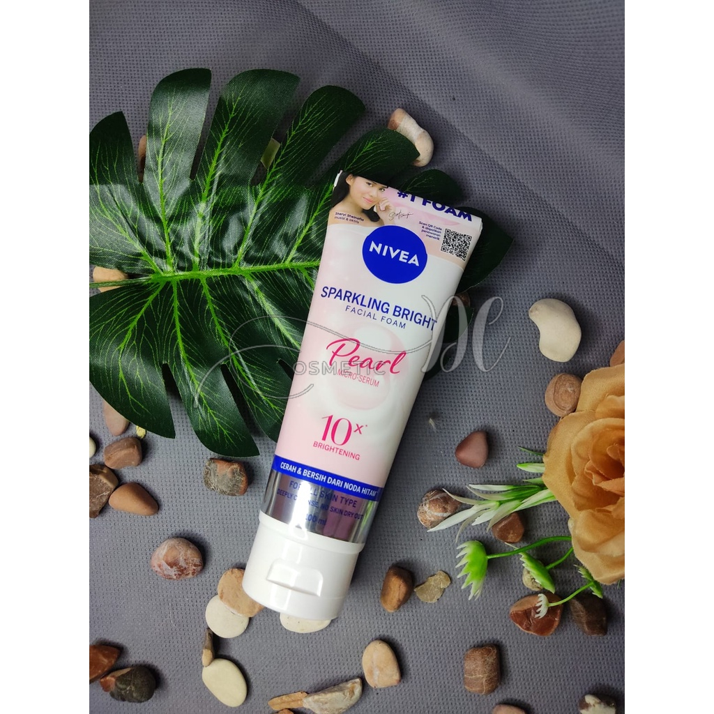 Jual NIVEA Sparkling Bright Whitening Facial Foam - 100 ml | Shopee ...