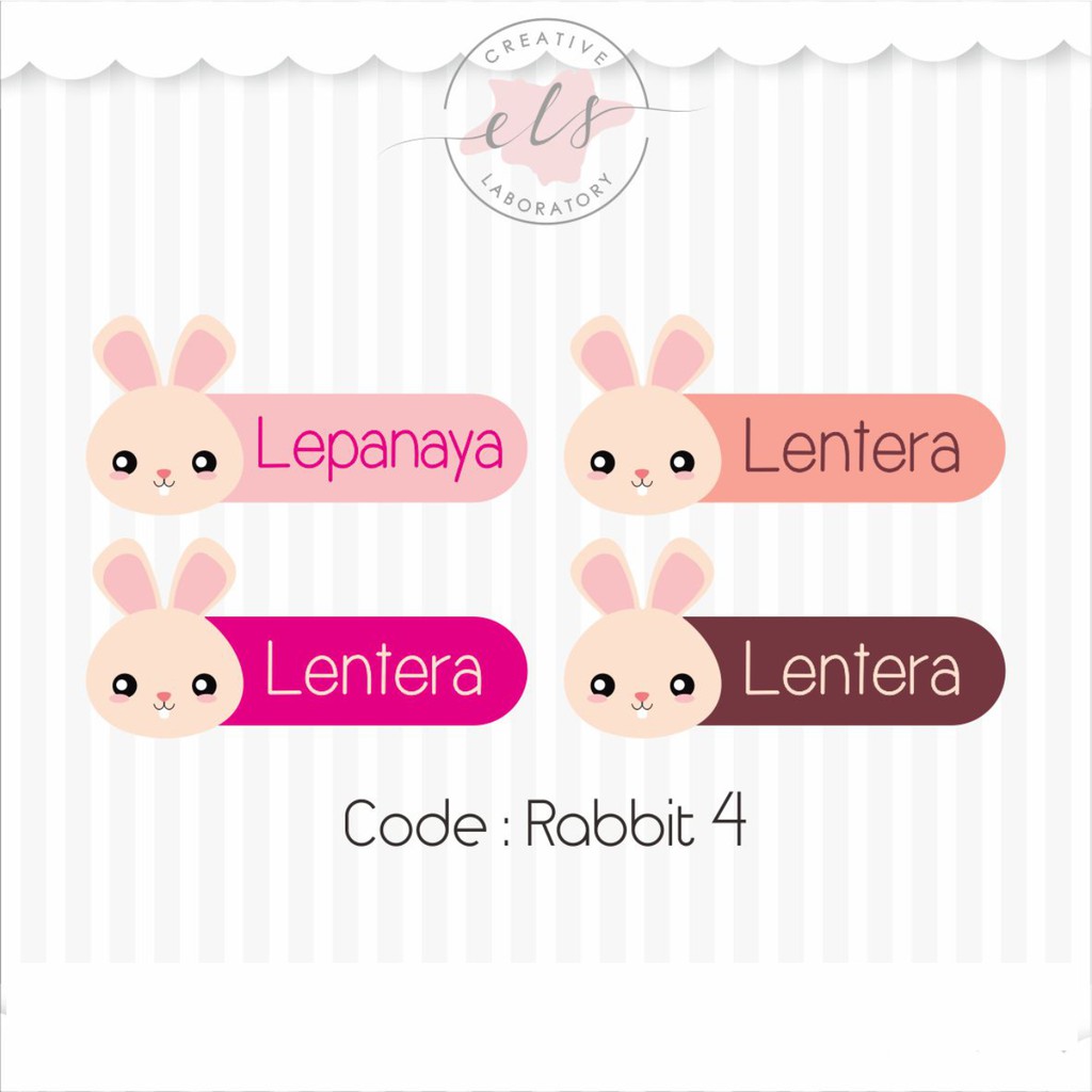 Jual stiker label nama custom waterproof anti air | Shopee Indonesia