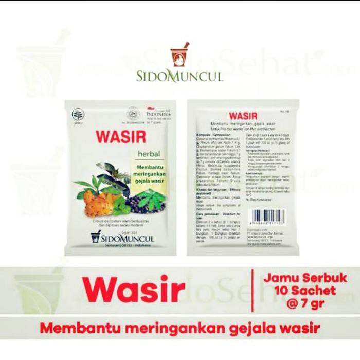 Jual Jamu Wasir Sido Muncul Serbuk Isi 10 Bungkus Shopee Indonesia