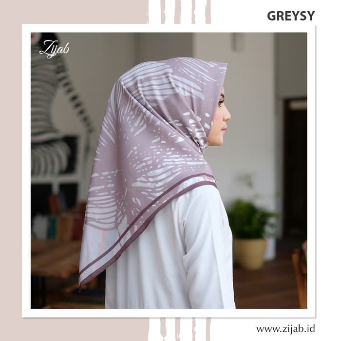Jual Jual Jilbab Segiempat Premium Voal Motif Greysy Berkualitas