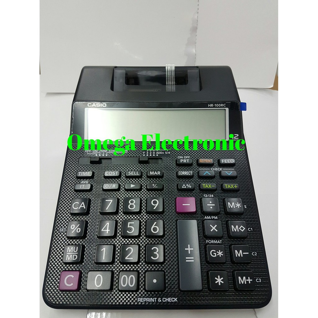 Jual Casio Printing Calculator HR100RC Kalkulator Kasir Struk Kertas