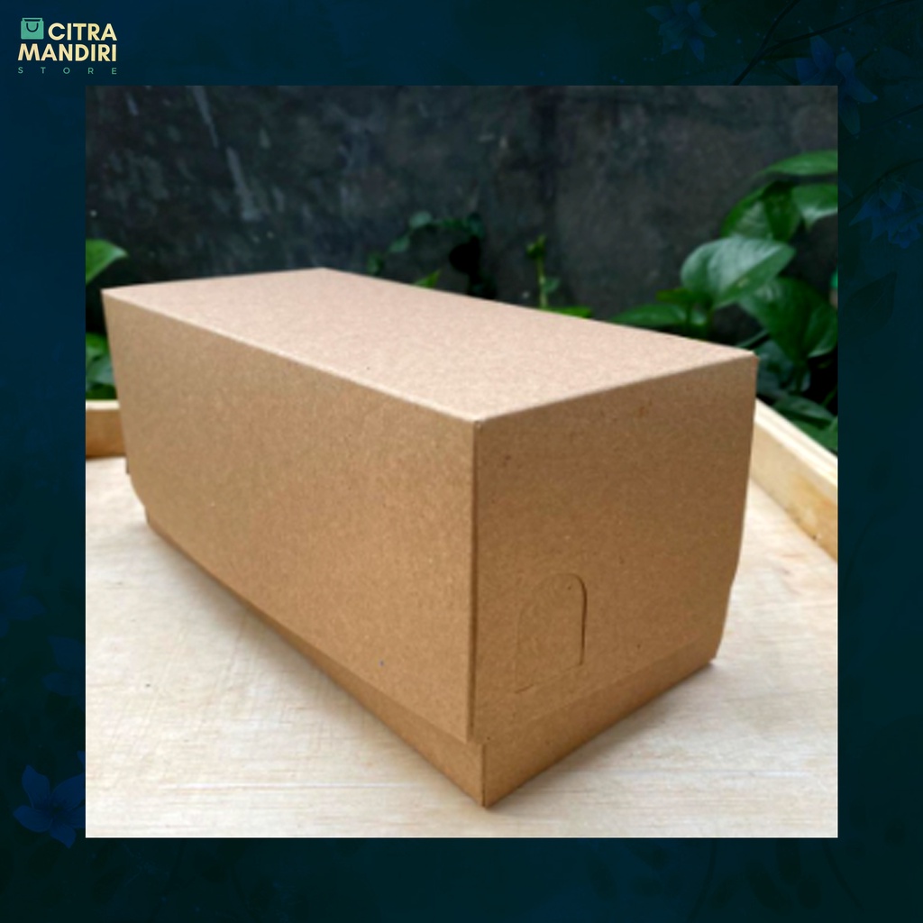 Jual Box Kraft Dus Coklat Kotak Packing Kue Roti Snack 22 X 10 X 10 Cm Shopee Indonesia 9328