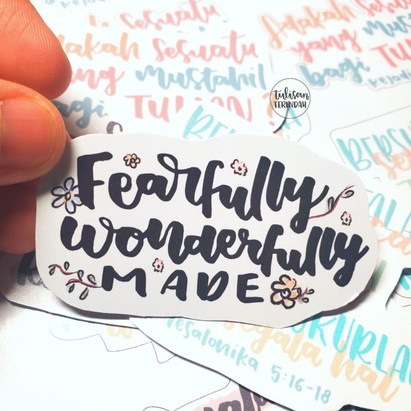 Jual Sticker Rohani Ayat Alkitab Tempelan Buku Bujo Journal Journaling ...