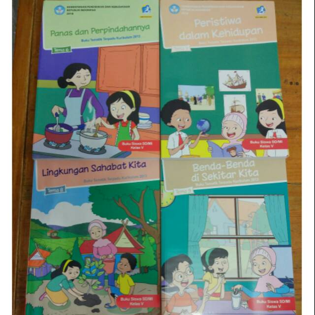Jual Paket Buku Tematik SD Kelas 5 semester 2 tema 6,7,8,9 | Shopee ...