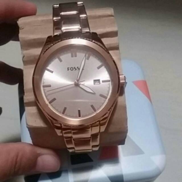 Jual Fossil BQ3184 rose gold watch Shopee Indonesia