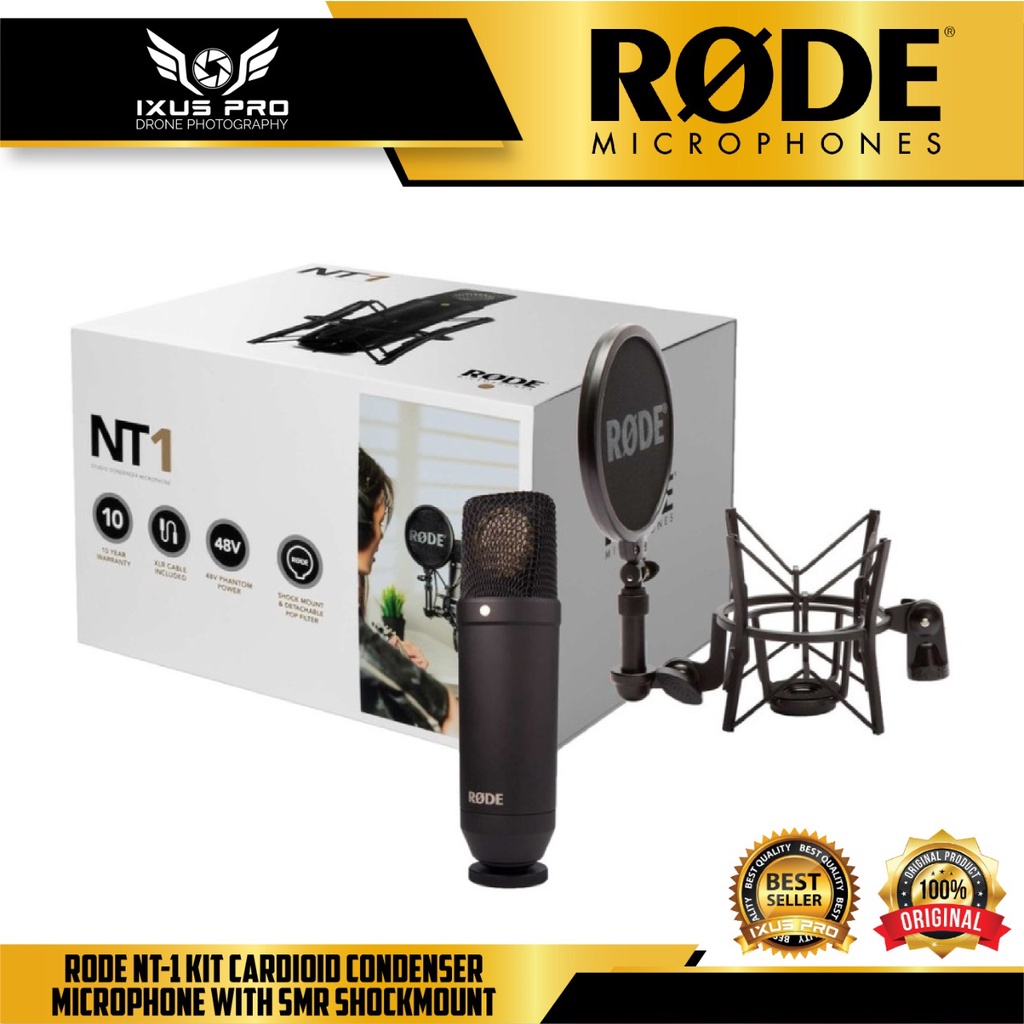 Jual Rode NT-1 / NT1 KIT Cardioid Condenser Microphone with SMR ...