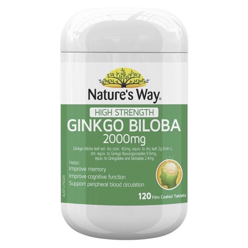 Jual Nature’s Way Ginkgo Biloba 2000mg 120 Tabs | Shopee Indonesia