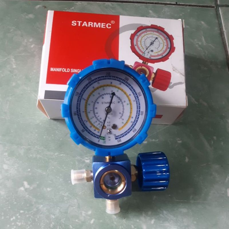 Jual analiser manifold gauge single STARMEC sign glass | Shopee Indonesia