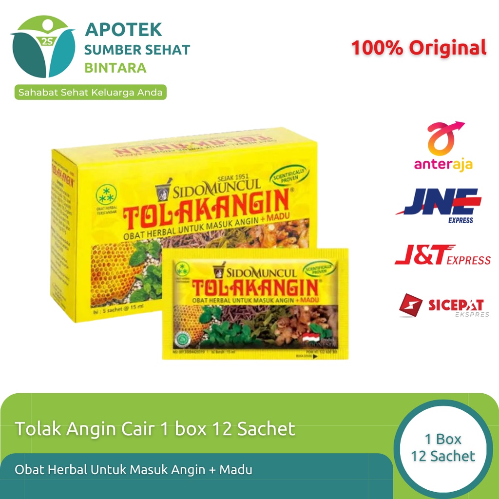 Jual Tolak Angin Cair Box isi 12 sachet | Shopee Indonesia