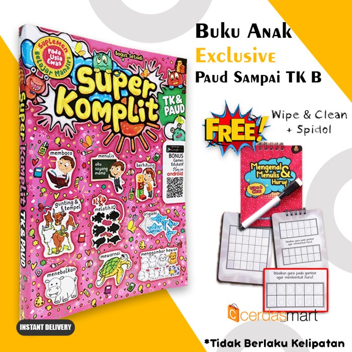 Jual SUPER KOMPLIT TK & PAUD : SUPLEMEN BELAJAR MANDIRI PADA USIA EMAS ...