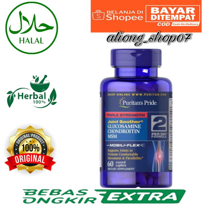 Jual Puritan Obat Sendi Glucosamine Chondroitin Tulang Dan Rematik 60