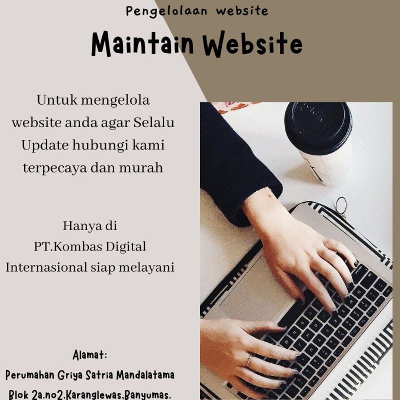 Jual Pengelolaan Maintain Website | Shopee Indonesia