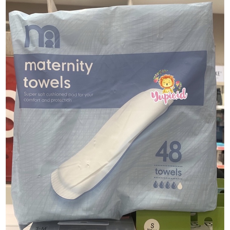 Jual mothercare maternity towel / towel ultra slim with wings / multi ...