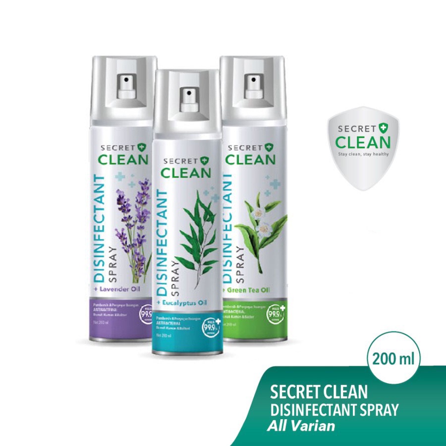 Jual Secret Clean Disinfectant Spray Aerosol 200ml | Shopee Indonesia