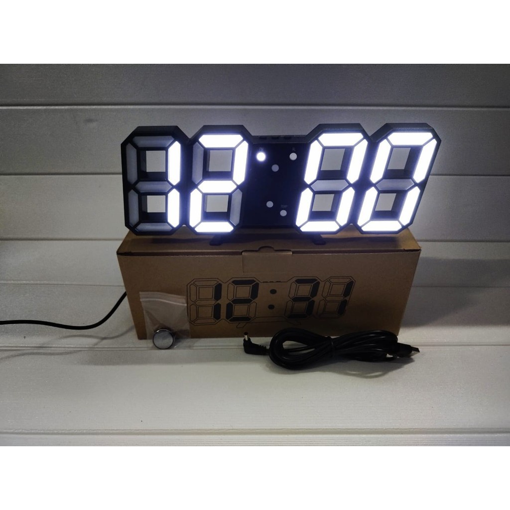 Jual INFY - JAM DINDING DIGITAL LED/JAM MEJA-ALARM-SUHU/JAM 3D BESAR ...