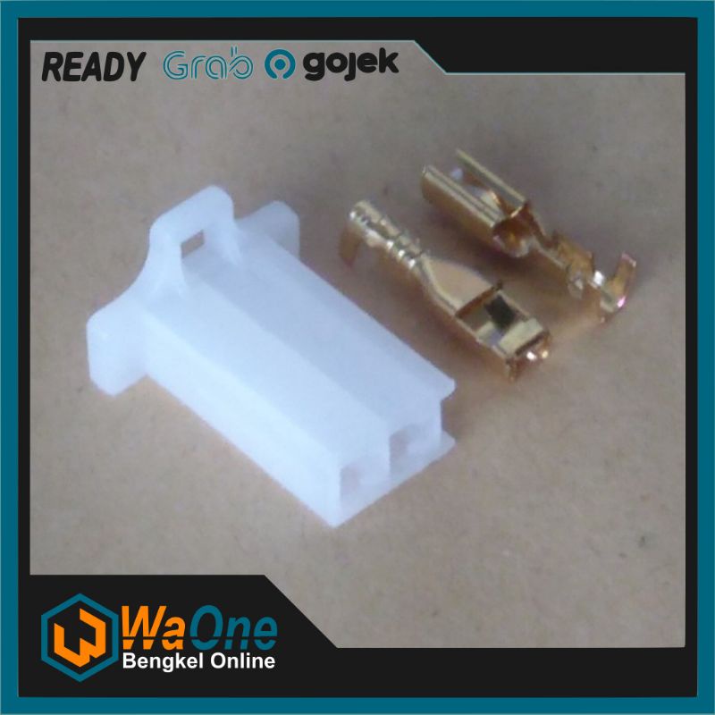 Jual Socket Konektor 2 Pin Female / Male Soket Kabel Motor + Set Skun ...