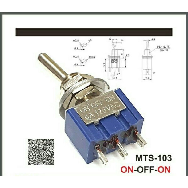 Jual Saklar Toggle 3 kaki ON-OFF-ON | Shopee Indonesia