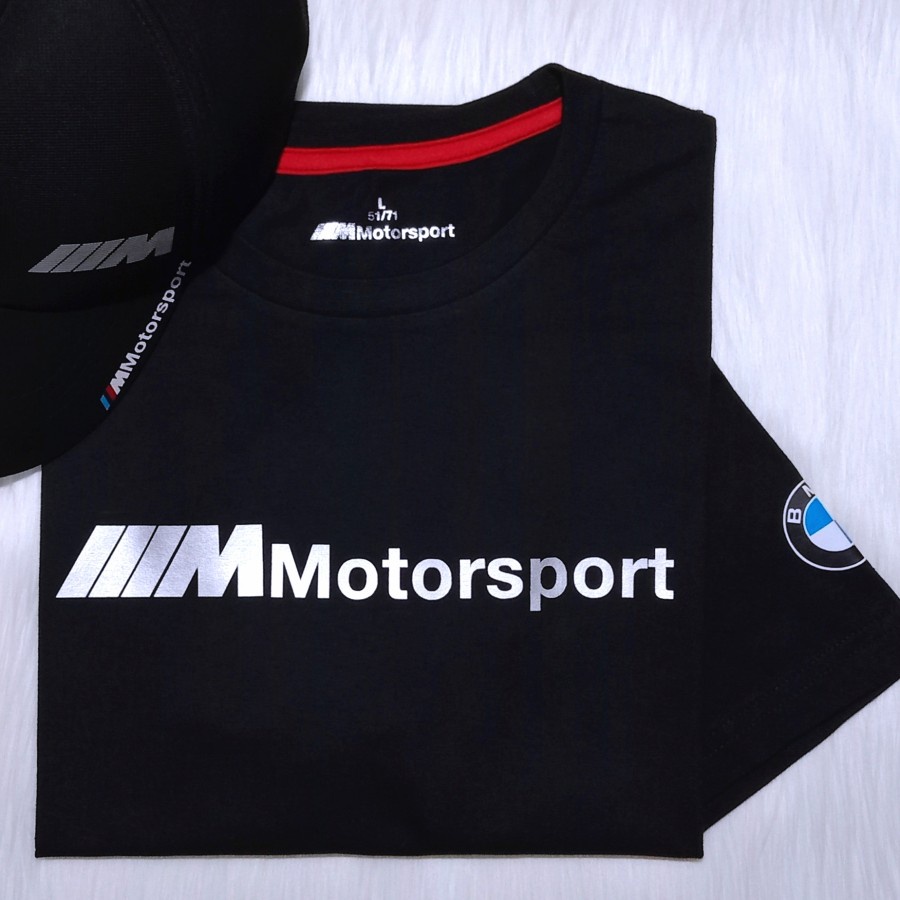 Jual Kaos Baju Distro BMW M Motorsport Silver Printed Edition | Shopee ...