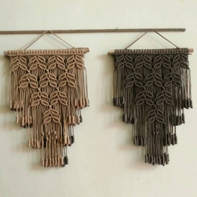 Jual Ready Stok Macrame Hiasan Dinding Anin Zig Zag Macrame Wall