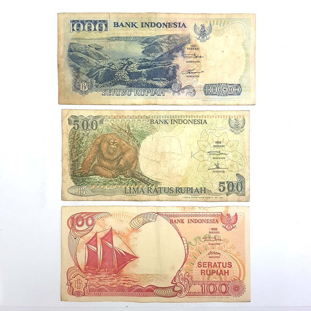 Jual Uang Kertas Rp100 Rp500 Rp1.000 Kolektor Koleksi Kuno Rupiah Lama