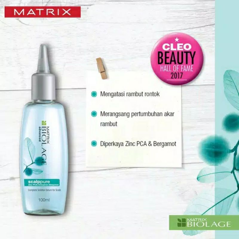 Jual MATRIX BIOLAGE SCALPPURE GEL TONIC SERUM 100 ML/KETOMBE (HAIRTONIC ...