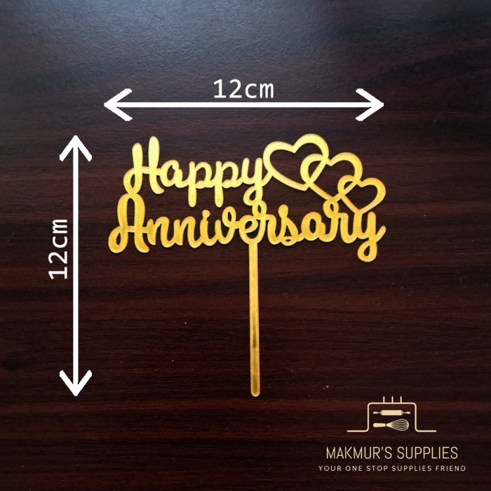 Jual Toppers Happy Anniversary Love Shopee Indonesia