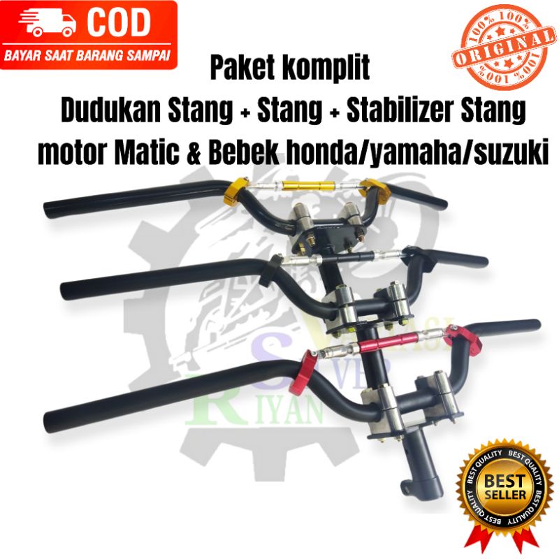 Jual Adaptor Dudukan Stang Plus Stang Cb R Plus Stabilizer Stang Pnp Matic Dan Bebek Produk