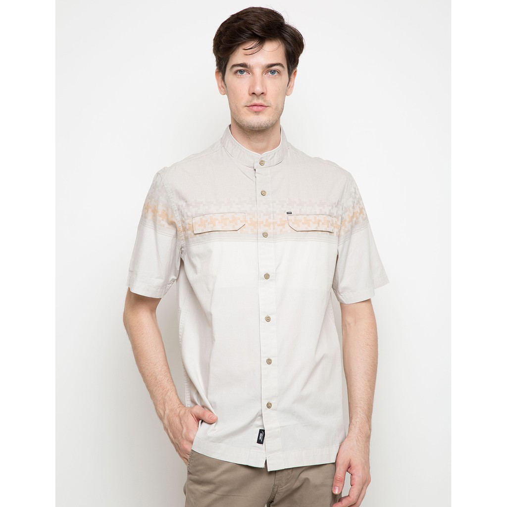 Jual Baju Koko Lengan Pendek Asli MGee 3451C Azka 013 Cream | Shopee ...