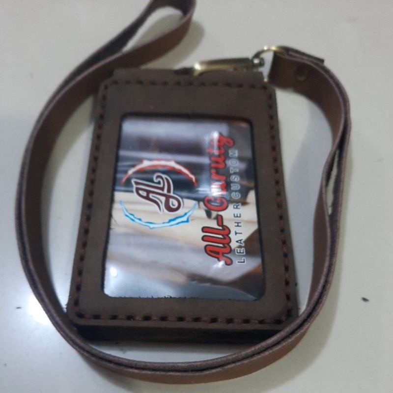 Jual name tag / id card kulit sapi | Shopee Indonesia