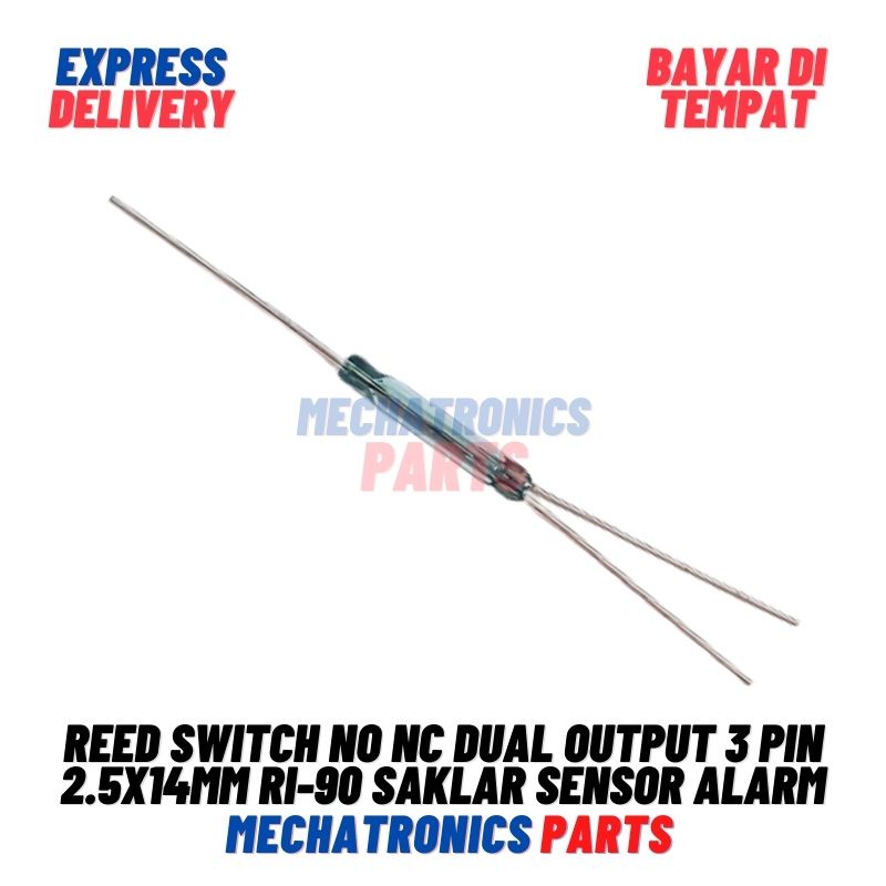 Jual Reed Switch NO NC Dual Output 3 Pin 2.5x14mm RI-90 Saklar Sensor ...