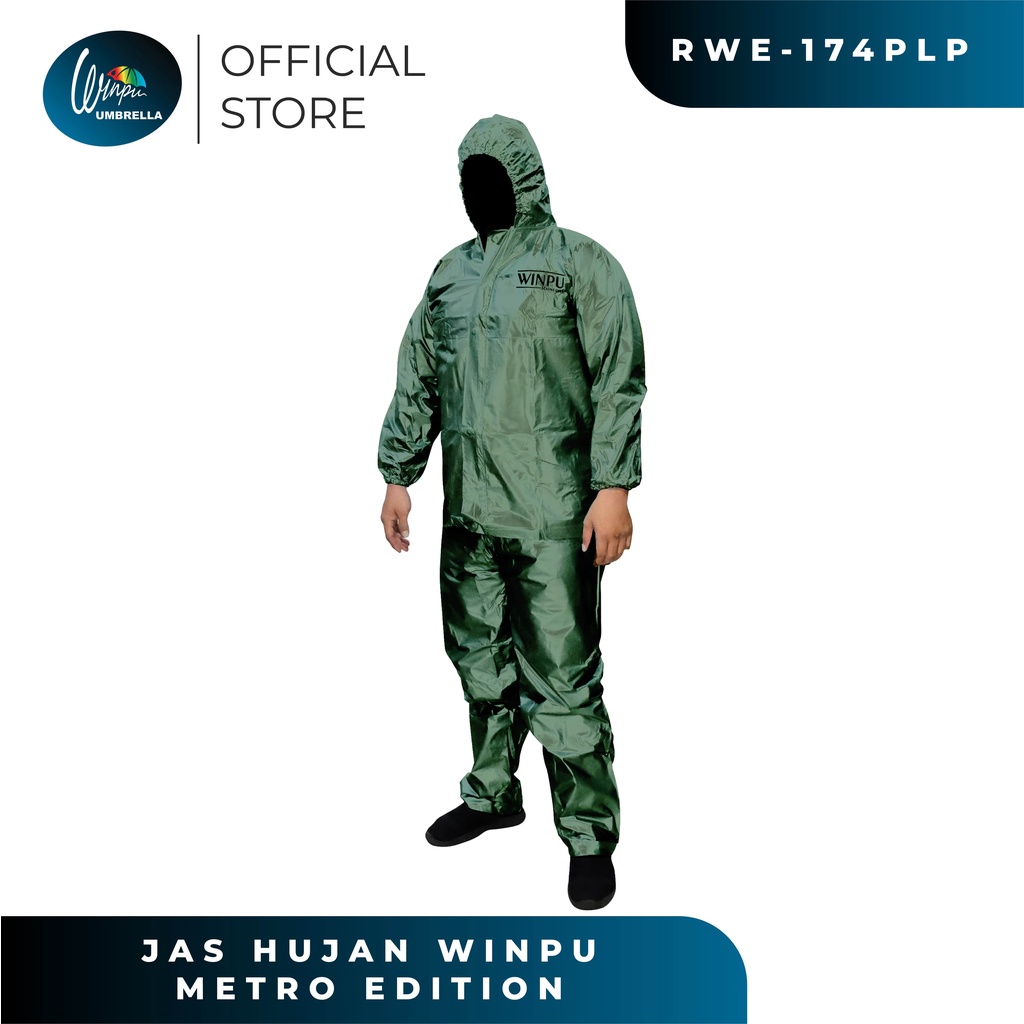 Jual WINPU Mantel Jas Hujan Setelan Dewasa Pria Bahan PVC Tebal dan ...