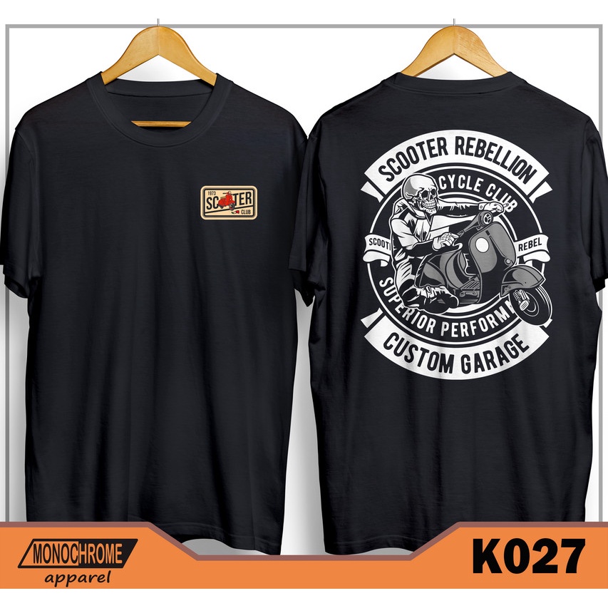 Jual K027 Kaos Baju Vespa Scooter Scooterist Distro Pria Shopee