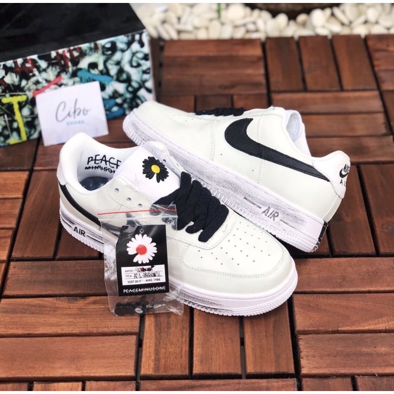 G DRAGON PEACEMINUSONE AIR FORCE 1 PARA NOISE 2.0 WHITE BLACK