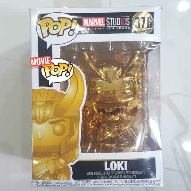 Jual Funko POP! Marvel Studios The First 10 Years - Loki (Gold Chrome ...