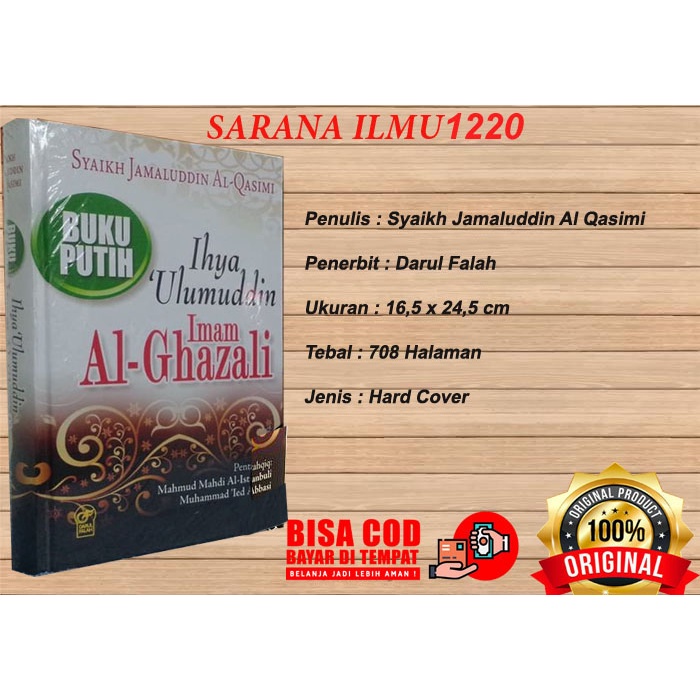 Jual Buku Putih Ihya Ulumuddin Imam Al Ghazali Darul Falah Shopee