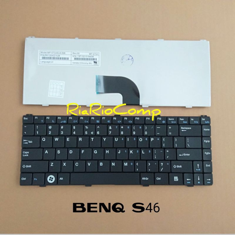 Jual Keyboard Benq Joybook S46 S43 AEDUPAC M700 black | Shopee Indonesia