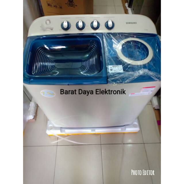 Jual SAMSUNG Mesin Cuci 2 Tabung 7.5KG WT75H3210MB/SE | Shopee Indonesia