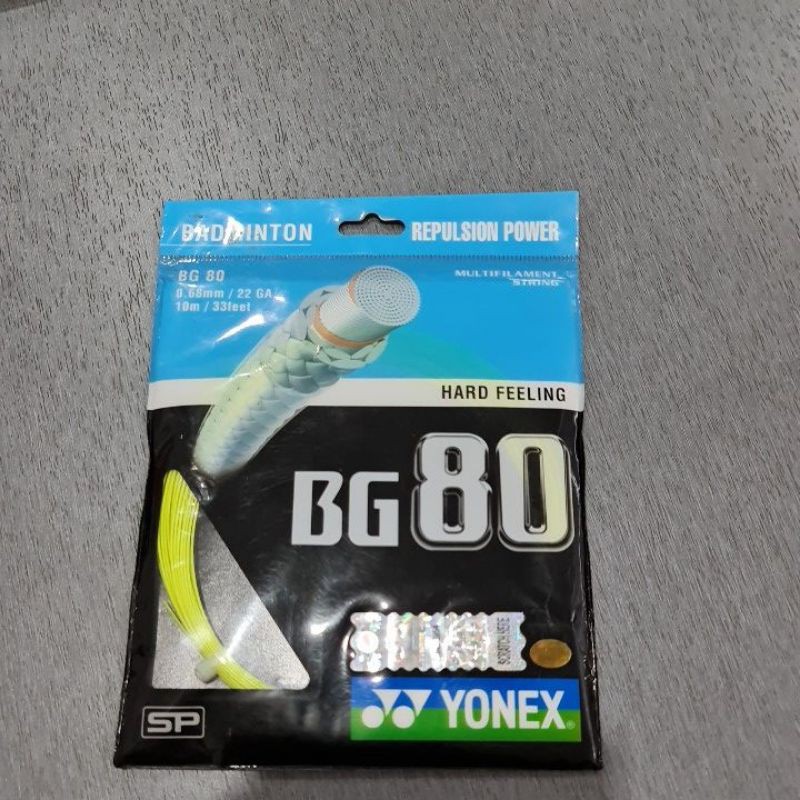 Jual senar raket bulutangkis yonex BG 80 original | Shopee Indonesia