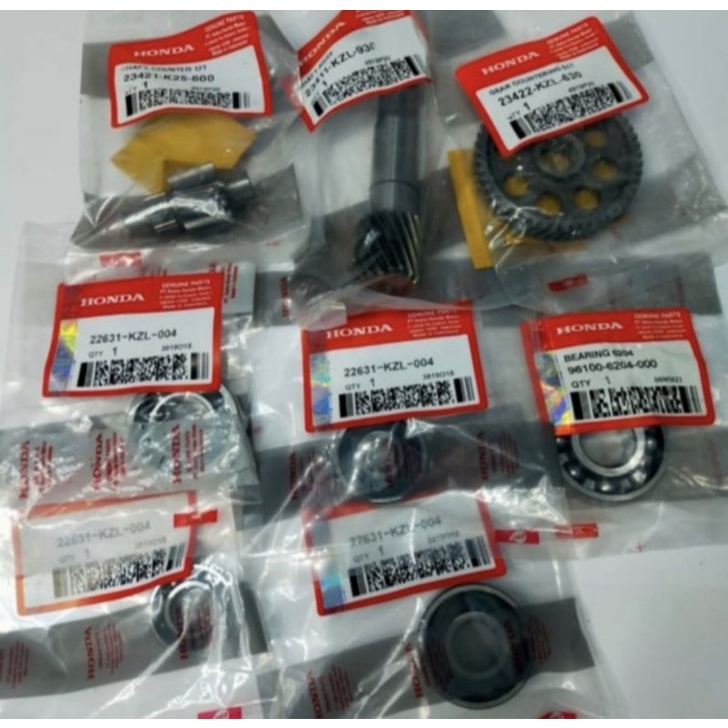 Jual GEAR RASIO GIGI RASIO AS PULLY AS RODA PAKET BEARING LAHER RASIO ...