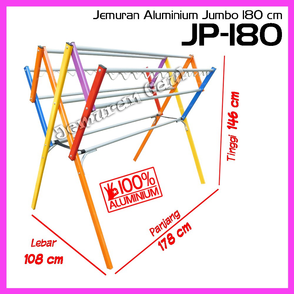 Jual Jemuran Baju Aluminium Jumbo Cm Palang Shopee Indonesia