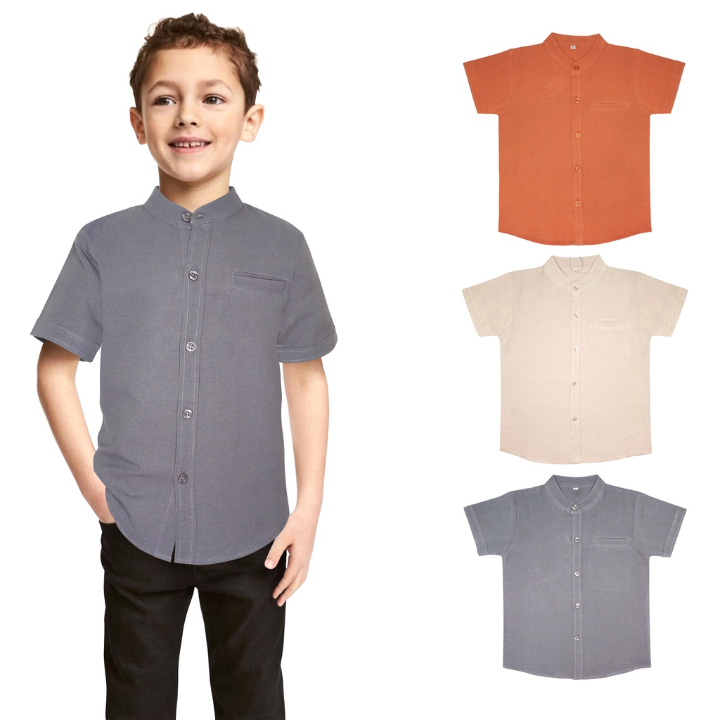 Little M Linen Crepe Baju Koko Anak Laki-laki