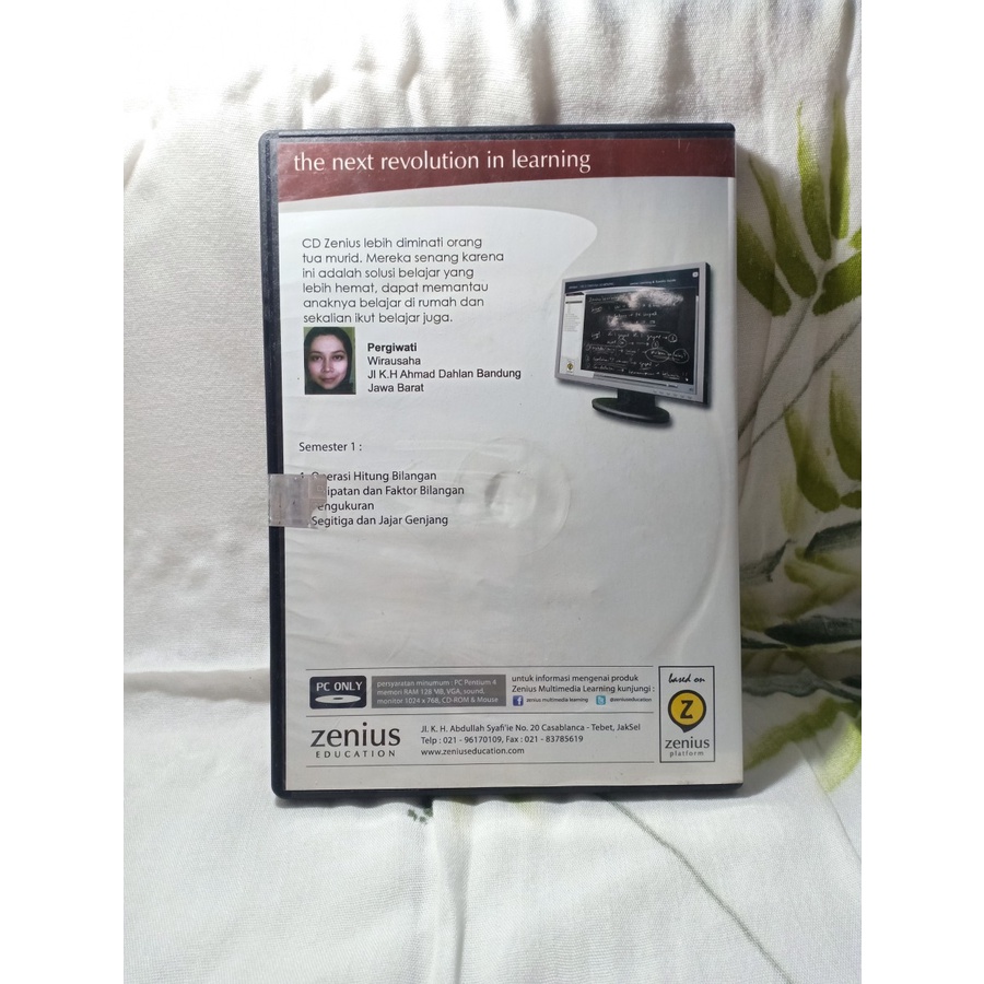 Jual Modul Belajar CD Zenius Matematika SD Kelas 4 Semester 1 | Shopee ...