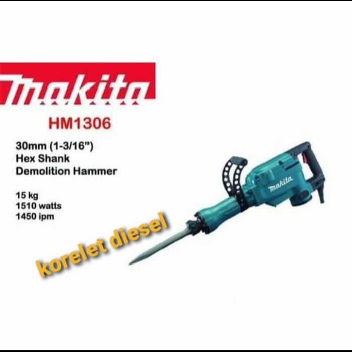 Jual Mesin Bobok Beton Jack Hammer MAKITA HM1306 Demolition hammer