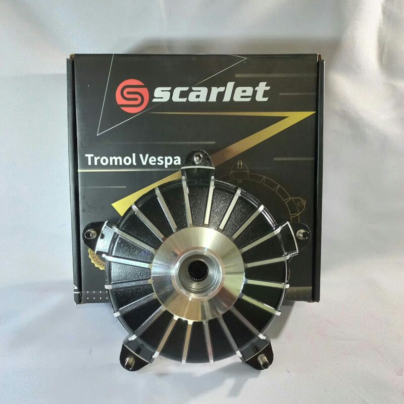 Jual TEROMOL VESPA R 10 SCARLET PTS depan belakang tromol small frame ...